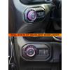 imageSavadicar HVAC Climate Control Panel Knob Trim Kit ampamp Light Control Switch Cover Air Conditioner Knob Aluminum Alloy Ring for 20182025 Jeep Wrangler JL JLU ampamp Gladiator JT Interior AccessoriesOrangePurple
