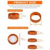 imageSavadicar HVAC Climate Control Panel Knob Trim Kit ampamp Light Control Switch Cover Air Conditioner Knob Aluminum Alloy Ring for 20182025 Jeep Wrangler JL JLU ampamp Gladiator JT Interior AccessoriesOrangeOrange