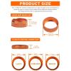 imageSavadicar HVAC Climate Control Panel Knob Trim Kit ampamp Light Control Switch Cover Air Conditioner Knob Aluminum Alloy Ring for 20182025 Jeep Wrangler JL JLU ampamp Gladiator JT Interior AccessoriesOrangeOrange