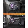 imageSavadicar HVAC Climate Control Panel Knob Trim Kit ampamp Light Control Switch Cover Air Conditioner Knob Aluminum Alloy Ring for 20182025 Jeep Wrangler JL JLU ampamp Gladiator JT Interior AccessoriesOrangePurple