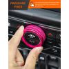imageSavadicar HVAC Climate Control Panel Knob Trim Kit ampamp Light Control Switch Cover Air Conditioner Knob Aluminum Alloy Ring for 20182025 Jeep Wrangler JL JLU ampamp Gladiator JT Interior AccessoriesOrangePink