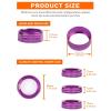 imageSavadicar HVAC Climate Control Panel Knob Trim Kit ampamp Light Control Switch Cover Air Conditioner Knob Aluminum Alloy Ring for 20182025 Jeep Wrangler JL JLU ampamp Gladiator JT Interior AccessoriesOrangePurple