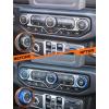 imageSavadicar HVAC Climate Control Panel Knob Trim Kit ampamp Light Control Switch Cover Air Conditioner Knob Aluminum Alloy Ring for 20182025 Jeep Wrangler JL JLU ampamp Gladiator JT Interior AccessoriesOrangeBlue