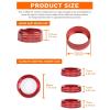 imageSavadicar HVAC Climate Control Panel Knob Trim Kit ampamp Light Control Switch Cover Air Conditioner Knob Aluminum Alloy Ring for 20182025 Jeep Wrangler JL JLU ampamp Gladiator JT Interior AccessoriesOrangeRed