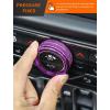 imageSavadicar HVAC Climate Control Panel Knob Trim Kit ampamp Light Control Switch Cover Air Conditioner Knob Aluminum Alloy Ring for 20182025 Jeep Wrangler JL JLU ampamp Gladiator JT Interior AccessoriesOrangePurple