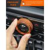 imageSavadicar HVAC Climate Control Panel Knob Trim Kit ampamp Light Control Switch Cover Air Conditioner Knob Aluminum Alloy Ring for 20182025 Jeep Wrangler JL JLU ampamp Gladiator JT Interior AccessoriesOrangeOrange