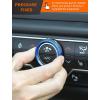 imageSavadicar HVAC Climate Control Panel Knob Trim Kit ampamp Light Control Switch Cover Air Conditioner Knob Aluminum Alloy Ring for 20182025 Jeep Wrangler JL JLU ampamp Gladiator JT Interior AccessoriesOrangeBlue