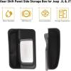 imageSavadicar JL GearTray Gear Shift Console Side Storage Box Auto Transmission Shifter Side Organizer Tray for 20182022 Jeep Wrangler JL JLU ampamp Jeep Gladiator JT Interior Accessories BlackJLGeartray