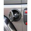 imageSavadicar Locking Gas Cap Cover Fuel Tank Door with Lock Compatible with 2018Present Jeep Wrangler JL JLU 4XE ABS  Aluminum Alloy Construction Exterior Accessories BlackBlack