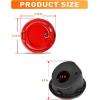 imageSavadicar Locking Gas Cap Cover Fuel Tank Door with Lock Compatible with 2018Present Jeep Wrangler JL JLU 4XE ABS  Aluminum Alloy Construction Exterior Accessories BlackRed