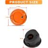 imageSavadicar Locking Gas Cap Cover Fuel Tank Door with Lock Compatible with 2018Present Jeep Wrangler JL JLU 4XE ABS  Aluminum Alloy Construction Exterior Accessories BlackOrange