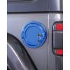 imageSavadicar Locking Gas Cap Cover Fuel Tank Door with Lock Compatible with 2018Present Jeep Wrangler JL JLU 4XE ABS  Aluminum Alloy Construction Exterior Accessories BlackBlue