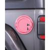 imageSavadicar Locking Gas Cap Cover Fuel Tank Door with Lock Compatible with 2018Present Jeep Wrangler JL JLU 4XE ABS  Aluminum Alloy Construction Exterior Accessories BlackPink