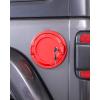 imageSavadicar Locking Gas Cap Cover Fuel Tank Door with Lock Compatible with 2018Present Jeep Wrangler JL JLU 4XE ABS  Aluminum Alloy Construction Exterior Accessories BlackRed