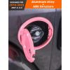 imageSavadicar Locking Gas Cap Cover Fuel Tank Door with Lock Compatible with 2018Present Jeep Wrangler JL JLU 4XE ABS  Aluminum Alloy Construction Exterior Accessories BlackPink