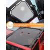 imageSavadicar Mesh Shade Top Full Sunshade Cover for 20072018 Jeep Wrangler JK JKU 4 Door Provide UV Protection Durable Polyester BlackNo Pattern