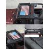 imageSavadicar Mesh Shade Top Roof Sunshade Cover for 20072018 Jeep Wrangler JK JKU UV Protection ampamp Heat Reduction for Enhanced Comfort on The Road Durable Polyester American Flag BlackColorful American Flag