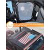 imageSavadicar Mesh Shade Top Roof Sunshade Cover for 20072018 Jeep Wrangler JK JKU UV Protection ampamp Heat Reduction for Enhanced Comfort on The Road Durable Polyester American Flag BlackColorful American Flag