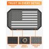 imageSavadicar Mesh Shade Top Roof Sunshade Cover for 20072018 Jeep Wrangler JK JKU UV Protection ampamp Heat Reduction for Enhanced Comfort on The Road Durable Polyester American Flag BlackAmerican Flag