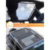 imageSavadicar Mesh Shade Top Roof Sunshade Cover for 20182023 Jeep Wrangler JL JLU 4XE 4 Door UV Protection ampamp Heat Reduction for Enhanced Comfort on The Road Durable Polyester American Flag BlackAmerican Flag