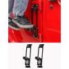 imageSavadicar 2 Pack Door Hinge Steps Foldable Metal Foot Pegs for 20072025 Jeep Wrangler JKJL 4XE ampamp Gladiator JT AntiRust Powder Coated Hinge Step for Easy Roof Access Star Pattern Design RedBlack