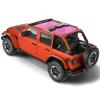 imageSavadicar Sunshade Top Mesh Sun Shade Cover UV Bikini Screen Blocker Compatible with 20182023 Jeep Wrangler JL JLU 4XE 4 Door Front and Rear 2 Piece BlackPink