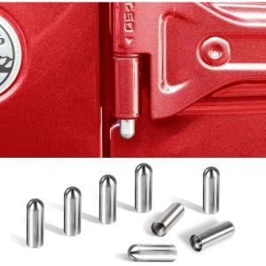 imageSavadicar Door Hinge Pin Guides Stainless Steel Hinges Bolts for 20072022 Jeep Wrangler JK JL ampamp Gladiator JT 24Door  8 Pcs 