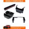imageSavadicar 4 Pack Interior Storage Organizer Kits for 2024 2025 Jeep Wrangler JL JLU 4XE ampamp Gladiator JT Maximize Incar Storage Space with ABS Container Accessories in Black