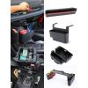 imageSavadicar 4 Pack Interior Storage Organizer Kits for 2024 2025 Jeep Wrangler JL JLU 4XE ampamp Gladiator JT Maximize Incar Storage Space with ABS Container Accessories in Black