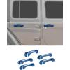 imageSavadicar 5Piece Red Door Handle Cover Trim Set for Jeep Wrangler JL JLU 4xe ampamp Gladiator JT 2018Present  Exterior Handle Cap Accent AccessoriesBlue