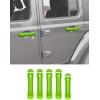 imageSavadicar 5Piece Red Door Handle Cover Trim Set for Jeep Wrangler JL JLU 4xe ampamp Gladiator JT 2018Present  Exterior Handle Cap Accent AccessoriesGreen