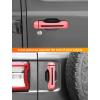 imageSavadicar 5Piece Red Door Handle Cover Trim Set for Jeep Wrangler JL JLU 4xe ampamp Gladiator JT 2018Present  Exterior Handle Cap Accent AccessoriesPink