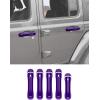 imageSavadicar 5Piece Red Door Handle Cover Trim Set for Jeep Wrangler JL JLU 4xe ampamp Gladiator JT 2018Present  Exterior Handle Cap Accent AccessoriesPurple