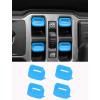 imageSavadicar Purple Interior Accessories  Window Control Switch Trim Set for 2018Present Jeep Wrangler JL JLU 4XE ampamp Gladiator JT  Solid Color Interior Decor Upgrade Option 4PieceSky Blue