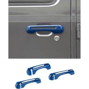 imageSavadicar 5Piece Red Door Handle Cover Trim Set for Jeep Wrangler JL JLU 4xe ampamp Gladiator JT 2018Present  Exterior Handle Cap Accent AccessoriesBlue