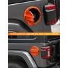 imageSavadicar Pink Fuel Door Trim for Jeep Wrangler JL JLU 4xe ampamp Gladiator JT 2018Present  Exterior Gas Cap Accent Styling Cover AccessoryOrange