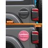 imageSavadicar Pink Fuel Door Trim for Jeep Wrangler JL JLU 4xe ampamp Gladiator JT 2018Present  Exterior Gas Cap Accent Styling Cover AccessoryPink