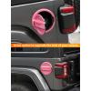 imageSavadicar Pink Fuel Door Trim for Jeep Wrangler JL JLU 4xe ampamp Gladiator JT 2018Present  Exterior Gas Cap Accent Styling Cover AccessoryPink