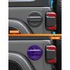 imageSavadicar Pink Fuel Door Trim for Jeep Wrangler JL JLU 4xe ampamp Gladiator JT 2018Present  Exterior Gas Cap Accent Styling Cover AccessoryPurple
