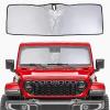 imageSavadicar Windshield Sunshade UV Protection Sun Visor for Jeep Wrangler TJ JK JL 4XE ampamp Gladiator JT 19972025 Foldable Front Window Shade Durable Heat Shield Interior Accessories 1 Pc