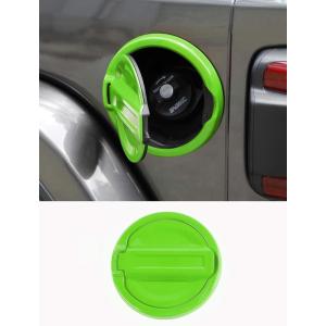 imageSavadicar Pink Fuel Door Trim for Jeep Wrangler JL JLU 4xe ampamp Gladiator JT 2018Present  Exterior Gas Cap Accent Styling Cover AccessoryGreen