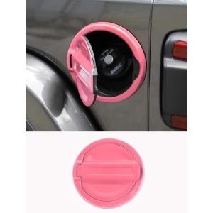 imageSavadicar Pink Fuel Door Trim for Jeep Wrangler JL JLU 4xe ampamp Gladiator JT 2018Present  Exterior Gas Cap Accent Styling Cover AccessoryPink