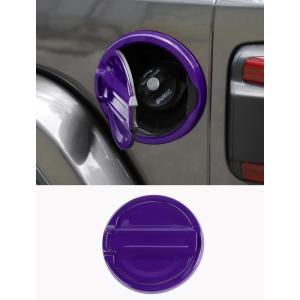 imageSavadicar Pink Fuel Door Trim for Jeep Wrangler JL JLU 4xe ampamp Gladiator JT 2018Present  Exterior Gas Cap Accent Styling Cover AccessoryPurple