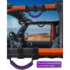 imageSavadicar 2 x Roll Bar Grab Handles Circular Weave Grip Handle Compatible with 19552023 Jeep Wrangler CJ YJ TJ JK JKU JL JLU ampamp Gladiator JT Interior Accessories Black 2PCsPurple