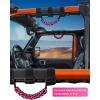 imageSavadicar 2 x Roll Bar Grab Handles Circular Weave Grip Handle Compatible with 19552023 Jeep Wrangler CJ YJ TJ JK JKU JL JLU ampamp Gladiator JT Interior Accessories Black 2PCsPink