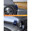 imageSavadicar 2Piece Orange Hood Latch Trim Cover for Jeep Wrangler JL JLU 4xe ampamp Gladiator JT 2018Present  Exterior Decorative Upgrade AccessoriesBlue