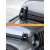 imageSavadicar 2Piece Orange Hood Latch Trim Cover for Jeep Wrangler JL JLU 4xe ampamp Gladiator JT 2018Present  Exterior Decorative Upgrade AccessoriesCarbon Fiber
