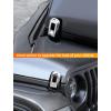 imageSavadicar 2Piece Orange Hood Latch Trim Cover for Jeep Wrangler JL JLU 4xe ampamp Gladiator JT 2018Present  Exterior Decorative Upgrade AccessoriesChrome
