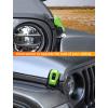 imageSavadicar 2Piece Orange Hood Latch Trim Cover for Jeep Wrangler JL JLU 4xe ampamp Gladiator JT 2018Present  Exterior Decorative Upgrade AccessoriesGreen