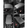 imageSavadicar Center Console Cover Compatible with 20182025 Jeep Wrangler JL 4XE ampamp Gladiator JT Faux Leather Armrest Protector Pad for Enhanced Protection and Comfort interior Accessories Carbon FiberCarbon Fiber